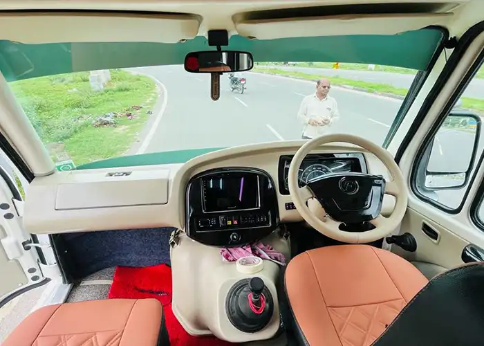Tempo Traveller 14 Seater Dashboard