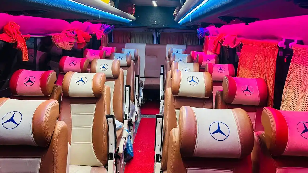 Tempo Traveller 14 Seater Seats